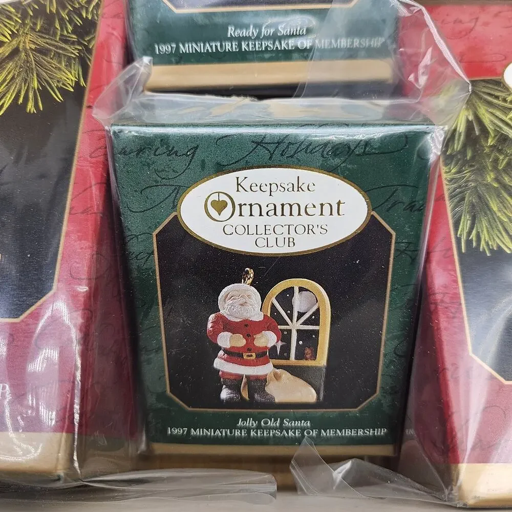 1997 Hallmark Keepsake Ornament Club Kit Night‎ Before Christmas Set of 4 NEW